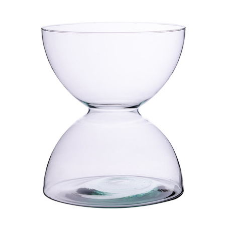 Szklany wazon WL-93 H:24cm D:20,5cm