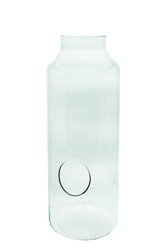 Szklany wazon Słój W-395L+boczny otwór H:50cm D:19cm