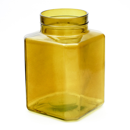 Szklany słój H:20cm D:13,5cm WM-8P001 amber