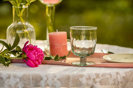 Szklanka na nóżce W-411A Optyk H:13cm D:9cm