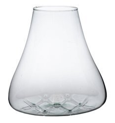 Szkło lane formowane ręcznie D:21-26cm siekane dno