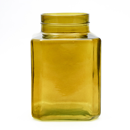 Szklany słój H:20cm D:13,5cm WM-8P001 amber