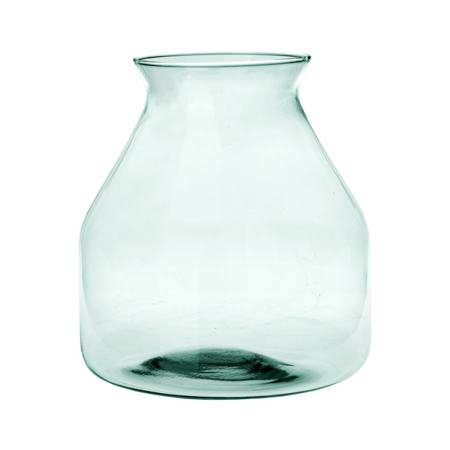 Szklany wazon W-537 H:25cm D:19cm