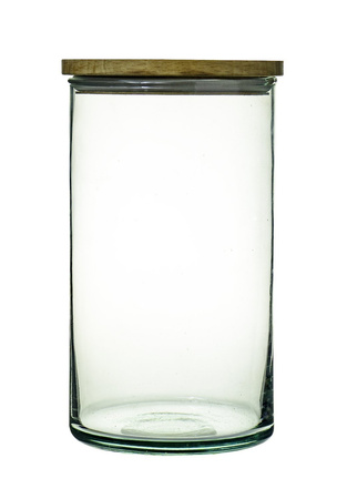 Szklany wazon cylinder H:17cm D:10cm + zatyczka