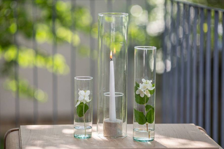 Klosz szklany cylinder H:40cm D:10cm