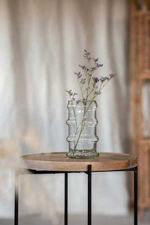 Szklany wazon W-737B H:15,5cm D:9,2cm SALE