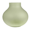 Szklany wazon W-591A H:28cm D:31cm Zielony Mat
