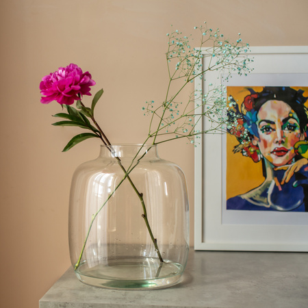 Szklany wazon słój WL-63C H:29 cm D:26 cm