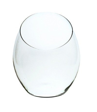 Szklany wazon W-331 ścięty H:24cm D:22cm