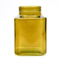 Szklany słój H:20cm D:13,5cm WM-8P001 amber