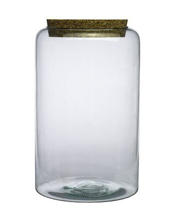 Szklany wazon słój W-605A +korek H:32cm D:19cm