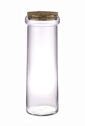 Szklane terrarium W-648+korek H:44,5cm D:15cm