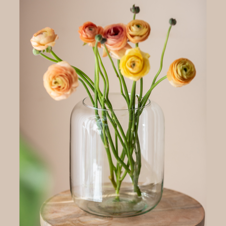 Szklany wazon słój W-606F2 H:22cm D:19cm