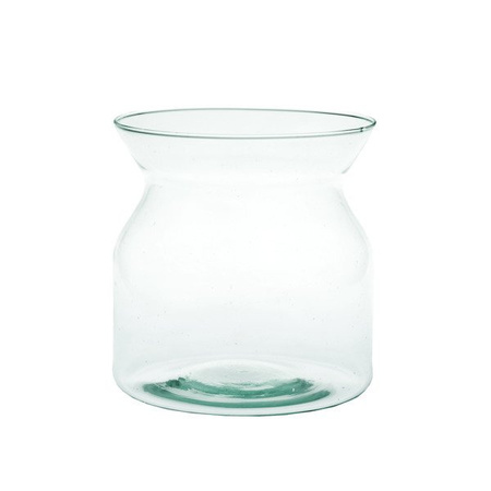 Szklany wazon słój W-483 H:14cm D:14cm