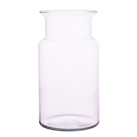 Szklany wazon słój W-332H2 H:18cm D:10cm 