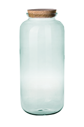 Szklany wazon słój W-524B+korek H:51cm D:23cm