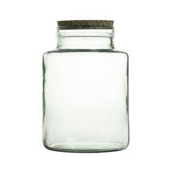 Szklany wazon słój H:20cm D:14,5cm WM-P001 + korek