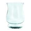Szklany wazon W-374 H:19cm D:14cm