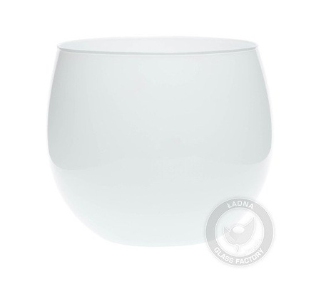 Wazon biały W-278A H:12cm D:12cm