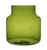 Szklany wazon słój W-395C H:20cm D:19cm Zielony