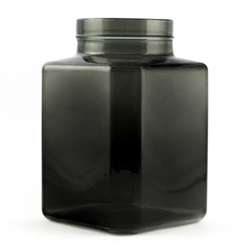 Szklany słój H:20cm D:13,5cm WM-8P003 dymny