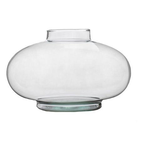 Szklany wazon W-751 H:14,5 cm D:23 cm SALE