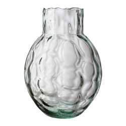 Szklany wazon W-615 pawie oczko H:25cm D:19cm
