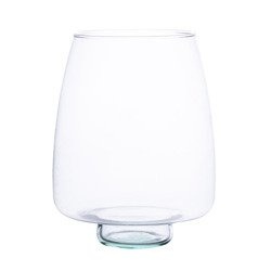 Szklany wazon W-436 H:23cm D:19cm