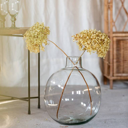 Szklany wazon butelka W-750 H:35cm D:29,5cm