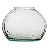Szklany wazon WL-139 młotkowany H:11,3cm D:15,7cm