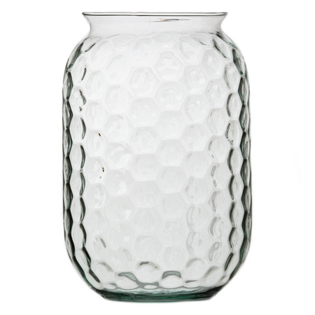 Szklany wazon słój W-794B plaster miodu H:24cm D:16cm