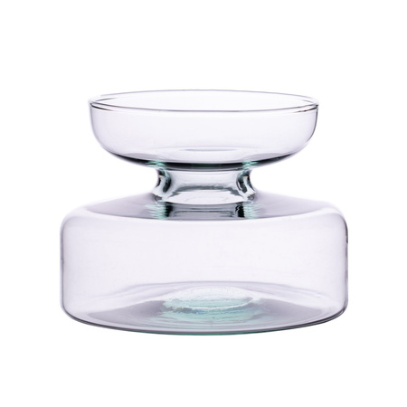 Szklany wazon WL-91 H:10cm D:13cm