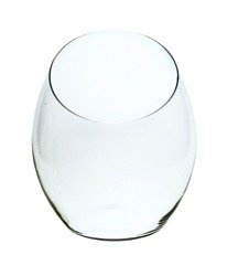 Szklany wazon W-331 ścięty H:24cm D:22cm