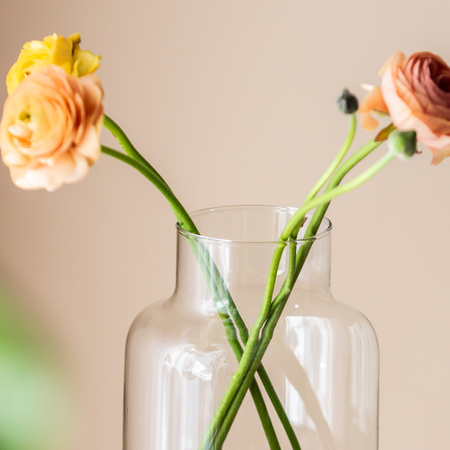 Szklany wazon słój W-395K2 H:20cm D:14,5cm OUTLET