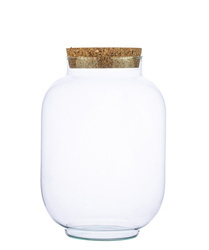 Szklany wazon słój W-261 + korek H:34cm D:24cm