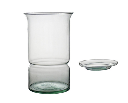 Szklane terrarium W-612+W-613 H:27cm D:17,5cm