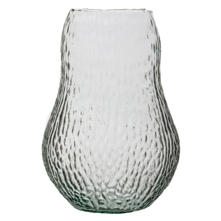Szklany wazon WL-136 młotkowany H:23cm D:16cm