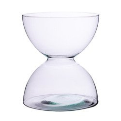 Szklany wazon WL-93 H:24cm D:20,5cm