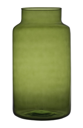 Szklany słój W-395D H:35cm D:19cm Zielony
