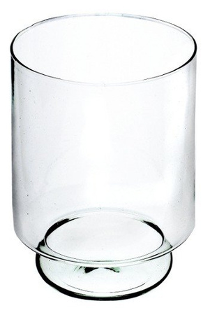 Szklany wazon W-292B H:27cm D:18cm