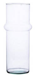 Szklany wazon W-709 H:25cm D:11,5cm