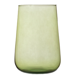 Szklany wazon dekoracyjny WL-111A zielony H:19cm D:13cm