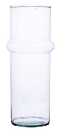 Szklany wazon W-709 H:25cm D:11,5cm