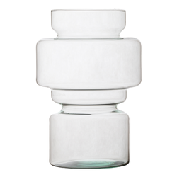 Szklany wazon W-718A H:25m D:17cm