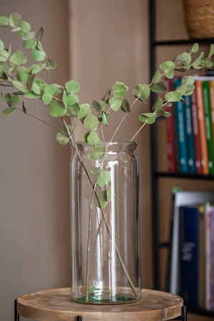 Szklany wazon słój W-562C H:32cm D:14cm