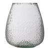 Szklany wazon WL-138 młotkowany H:25cm D:22,8cm