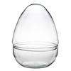 Szklane terrarium jajko W-694+W-694/I H:26,5cm D:19,8cm