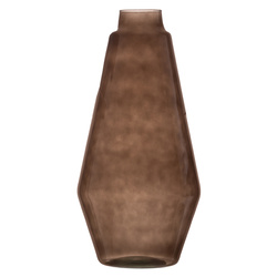 Szklany wazon  dymiony W-685B smoke H:42cm D:21cm