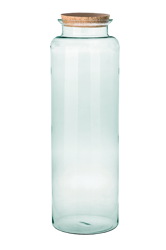 Szklany wazon W-332M2+korek H:70cm D:22cm