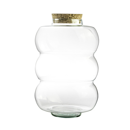 Szklane Terrarium W-686A + korek H:32cm D:21cm